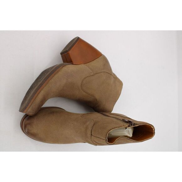 Kork-Ease | Brown Leather Distressed Michelle Wedge Boots Sz 7 - Picture 1 of 10